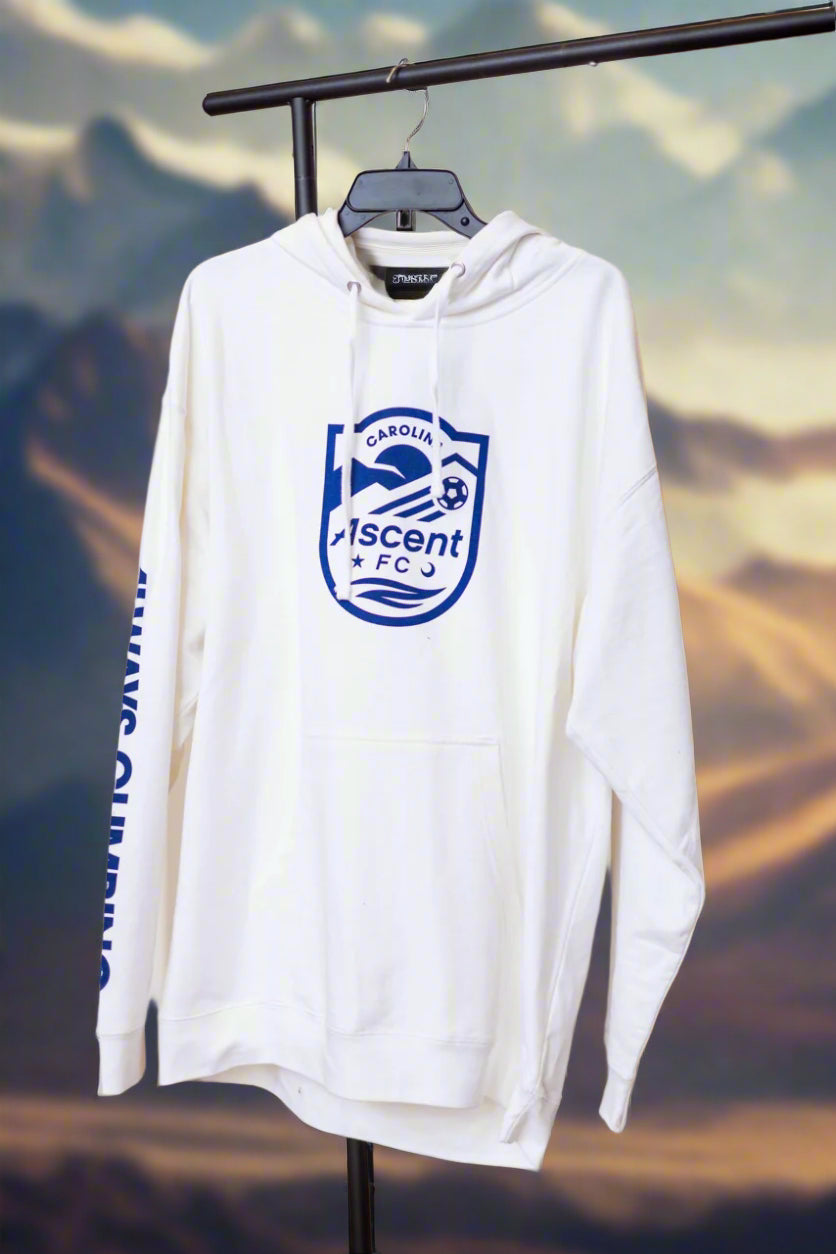 Always Climbing (White) Unisex Adult Hoodie