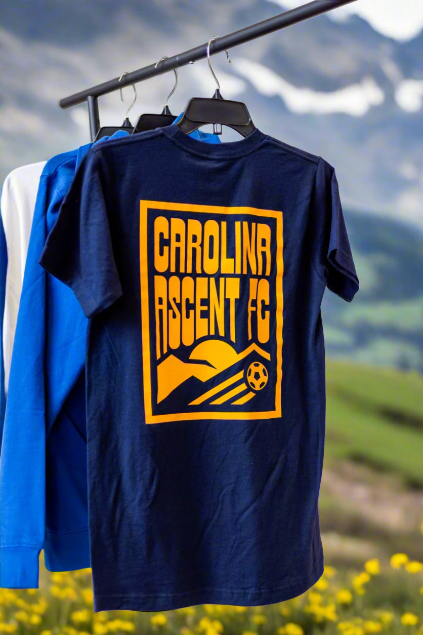 Mountain Ascent (Navy) Unisex Adult Tshirt