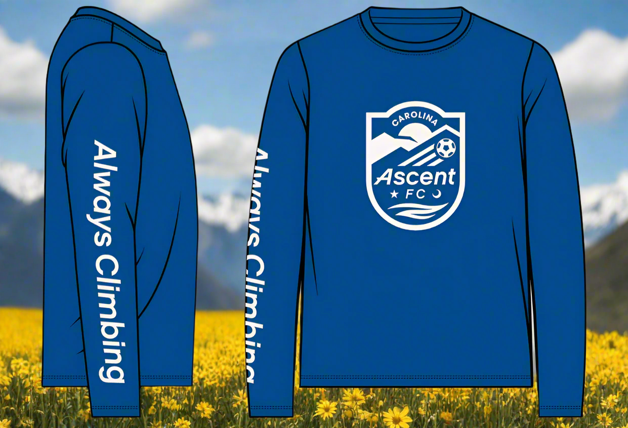Always Climbing (Royal) Adult Unisex Long Sleeve Shirt
