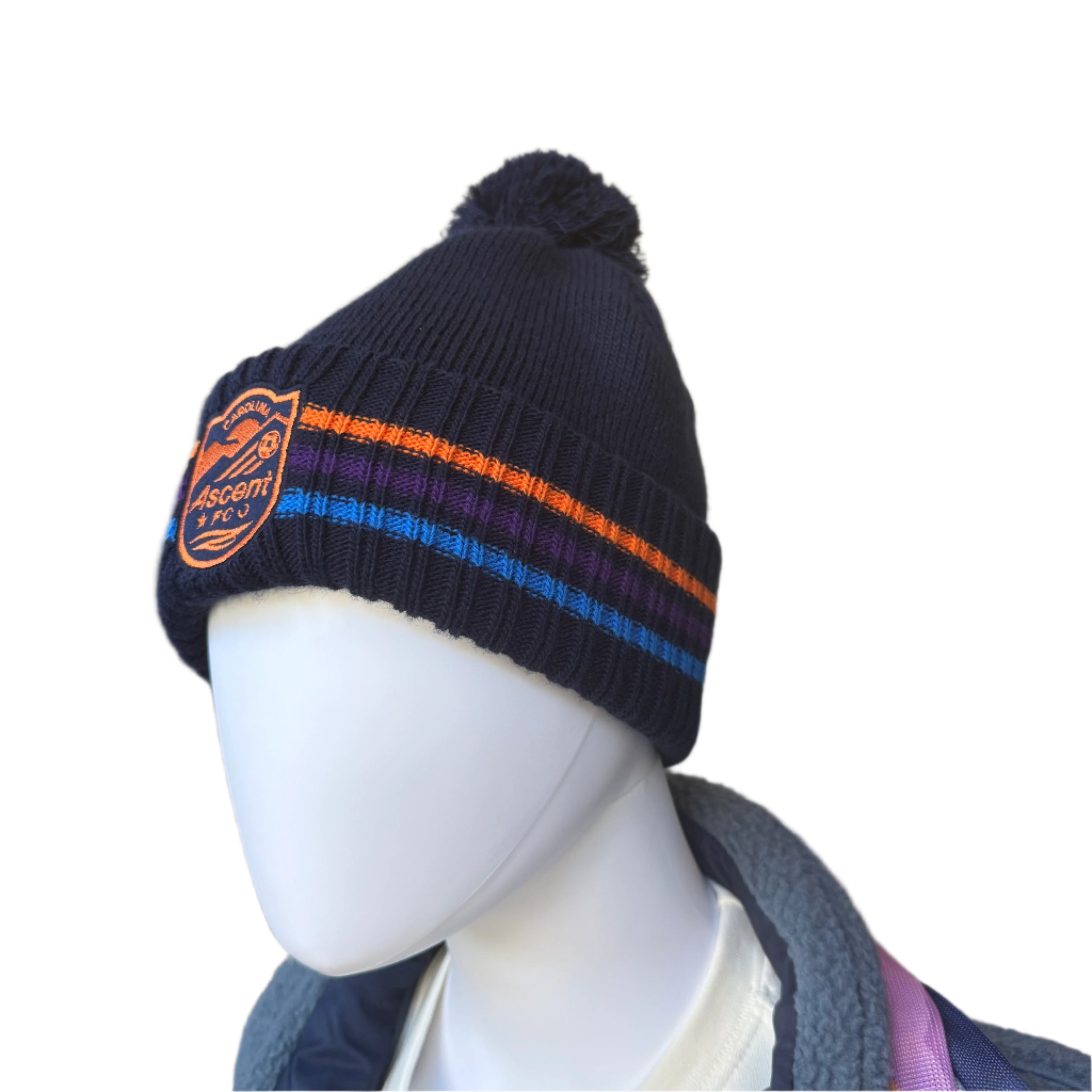 Beanie: Ascent Stripes (Navy)