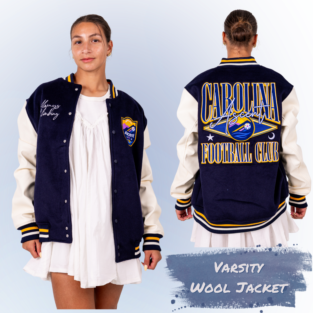 Varsity Wool (Navy/White) Unisex Jacket
