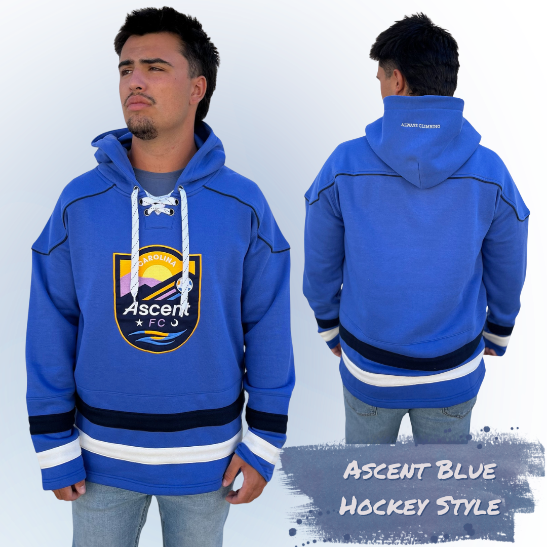 Hockey Style (Ascent Blue) Unisex Adult Hoodie