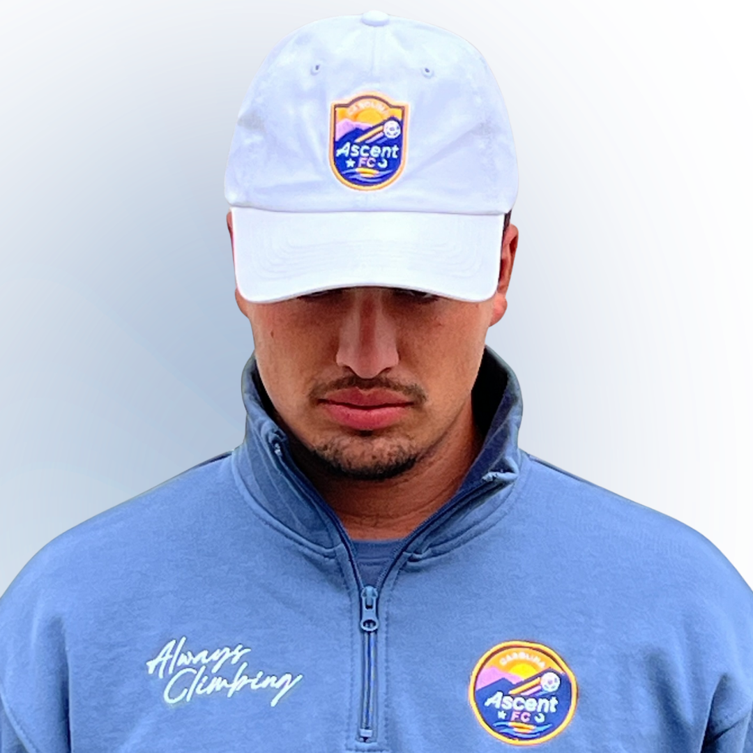 Hat: Primary Crest Dad Cap (White)