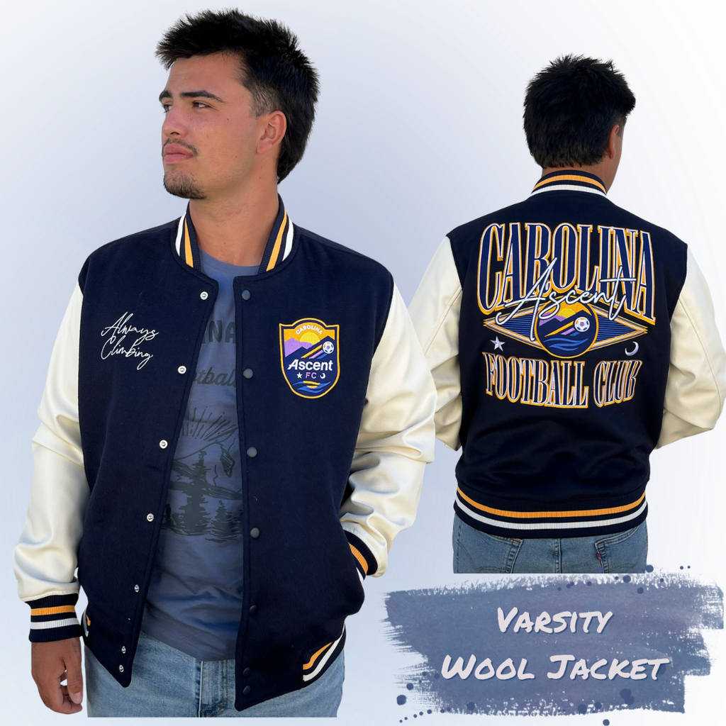 Varsity Wool (Navy/White) Unisex Jacket