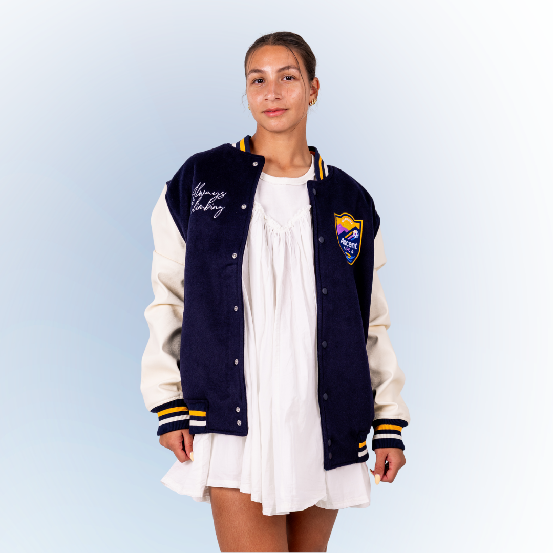 Varsity Wool (Navy/White) Unisex Jacket