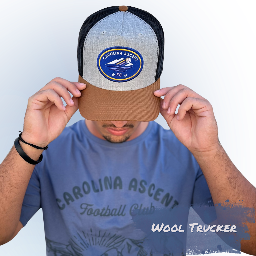 Hat: Trucker (Grey with a Brown brim)