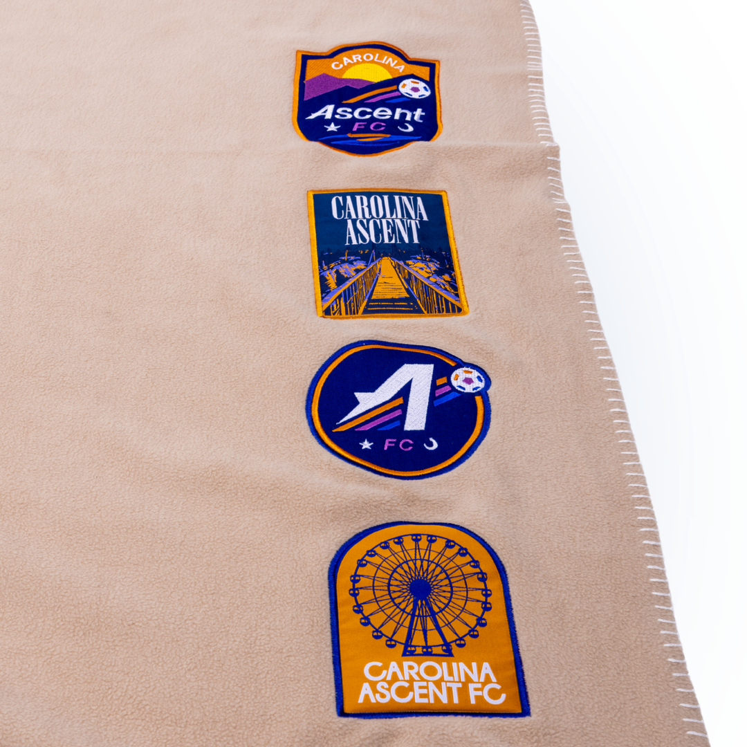 Blanket: Fleece with Patches (Khaki)