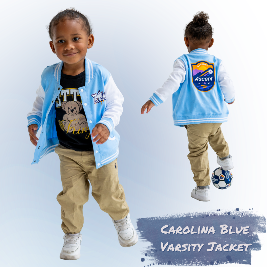 TraIlblazer/Primary Logo (Carolina Blue) Toddler Varsity Jacket