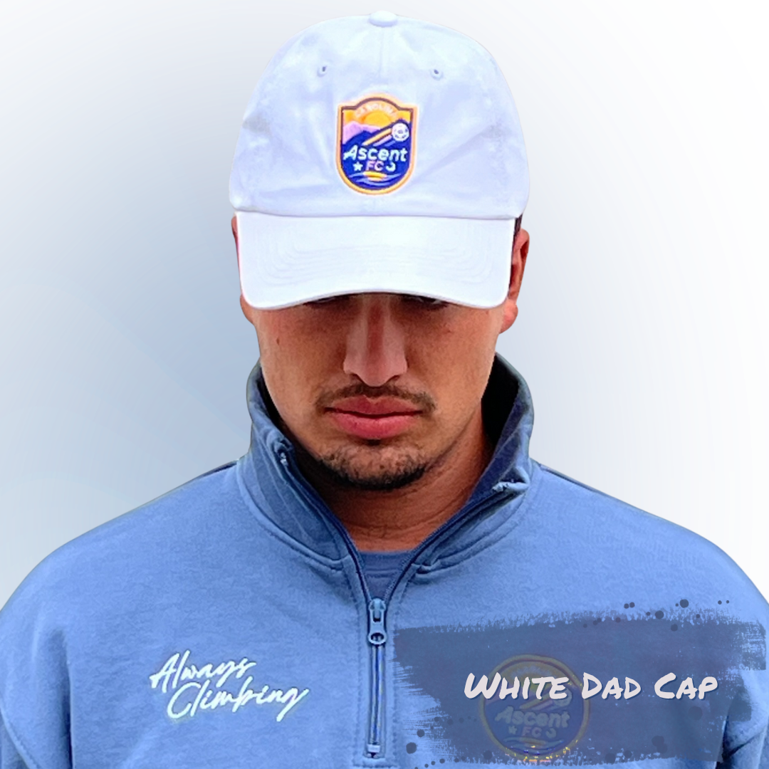 Hat: Primary Crest Dad Cap (White)
