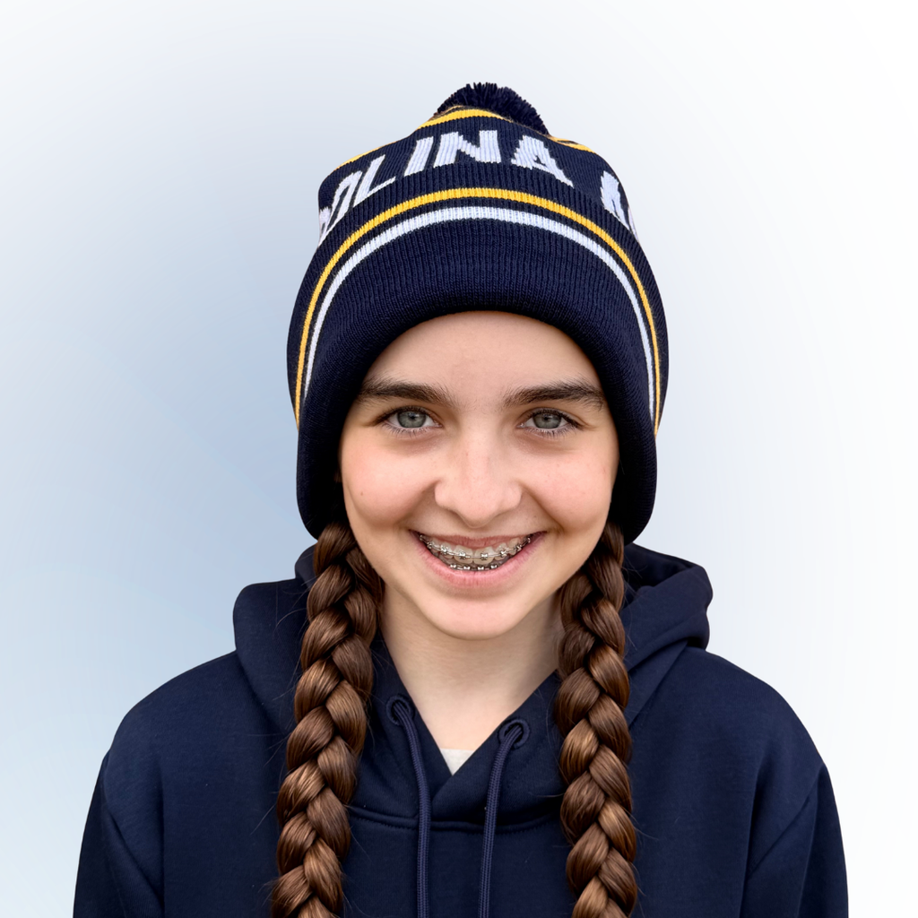 Beanie: Navy/Yellow