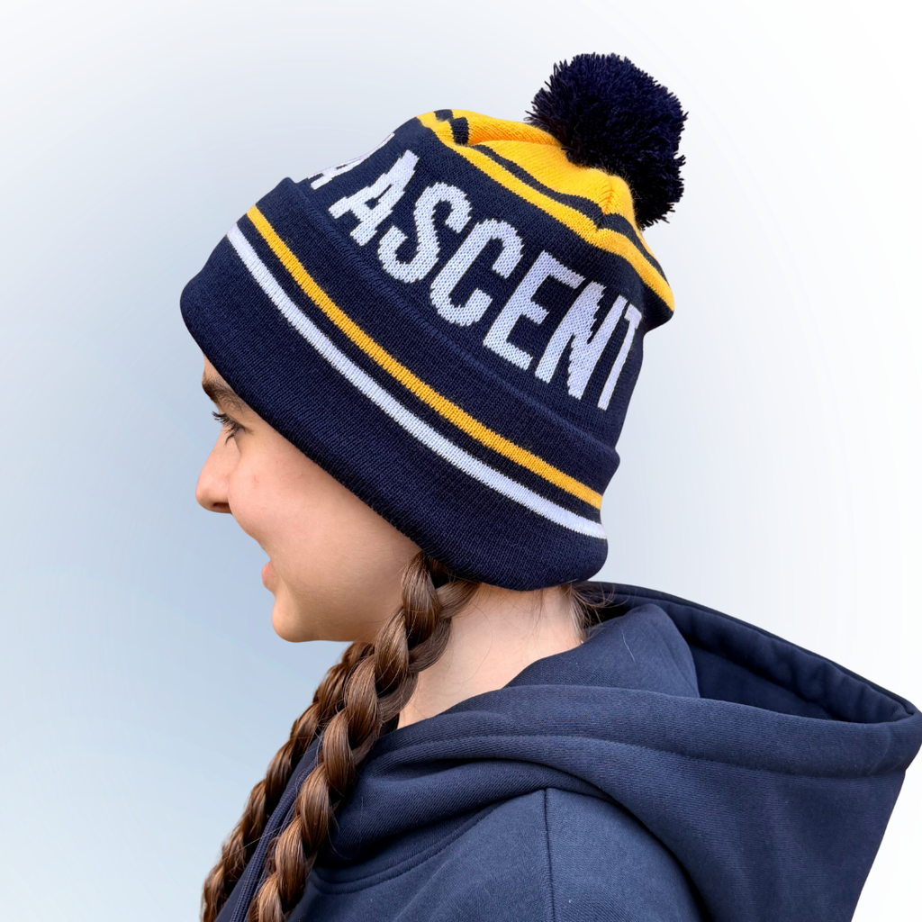 Beanie: Navy/Yellow