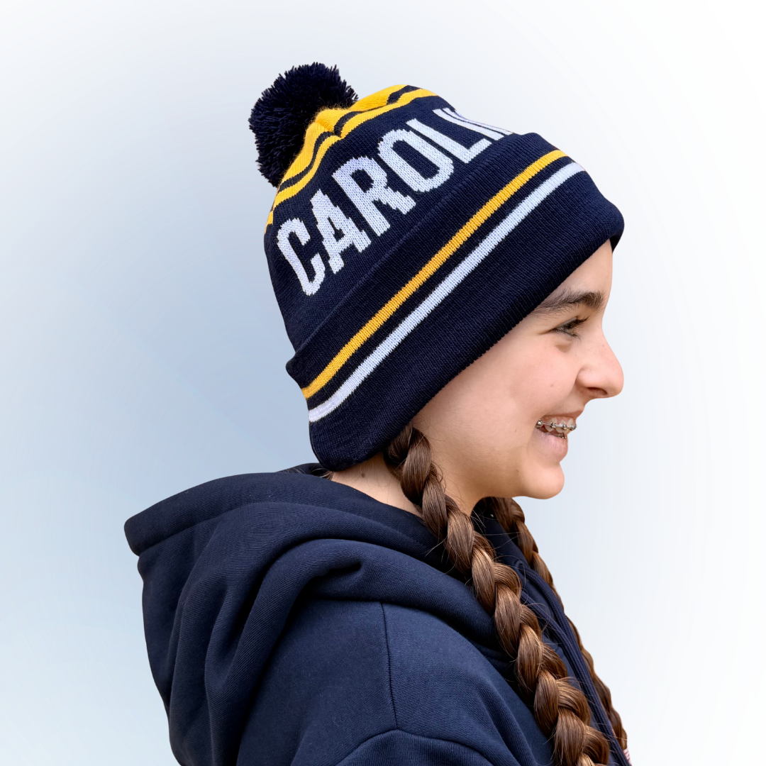 Beanie: Navy/Yellow
