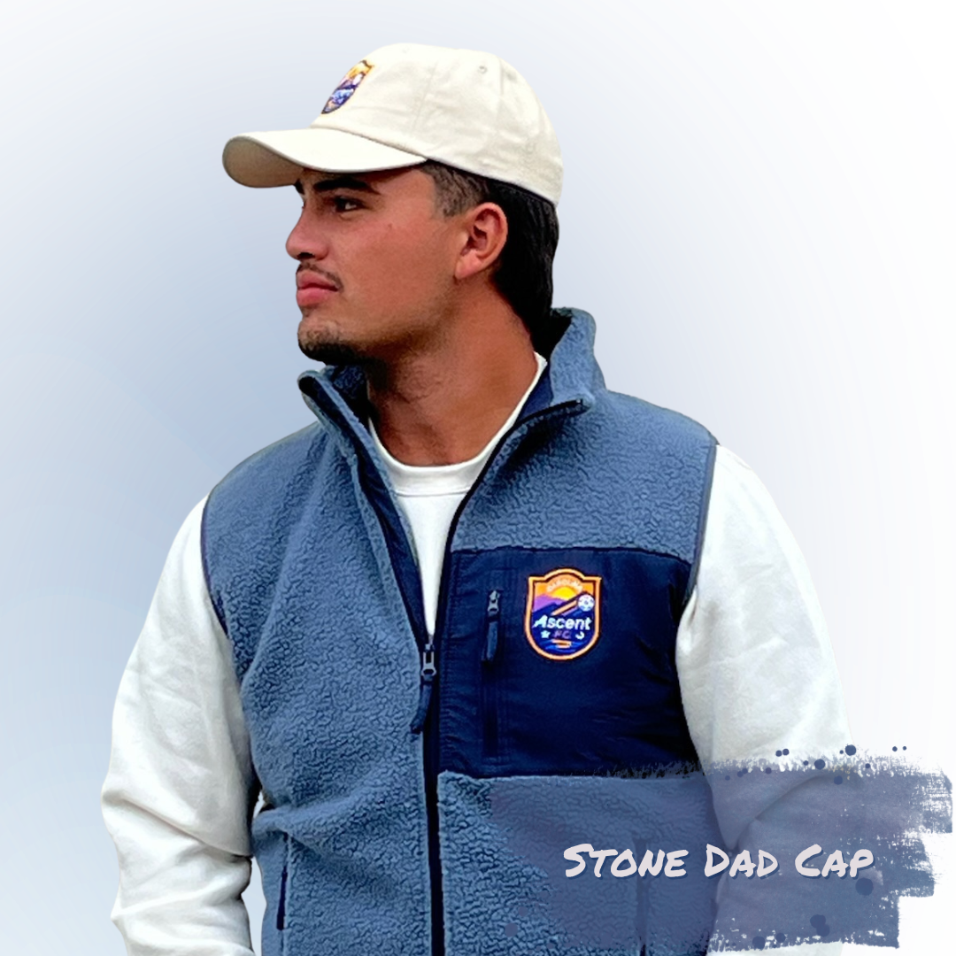 Hat: Primary Crest(stone) Dad Cap