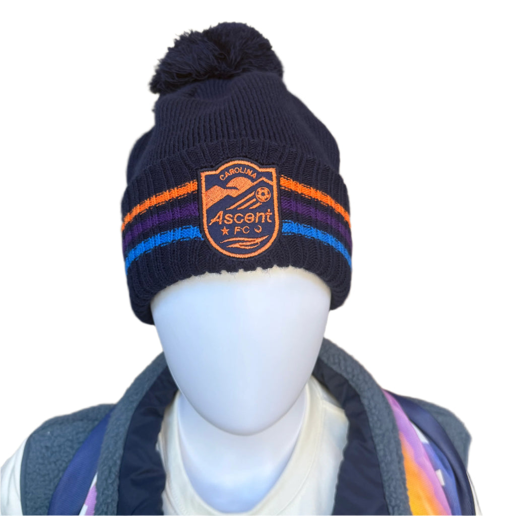 Beanie: Ascent Stripes (Navy)