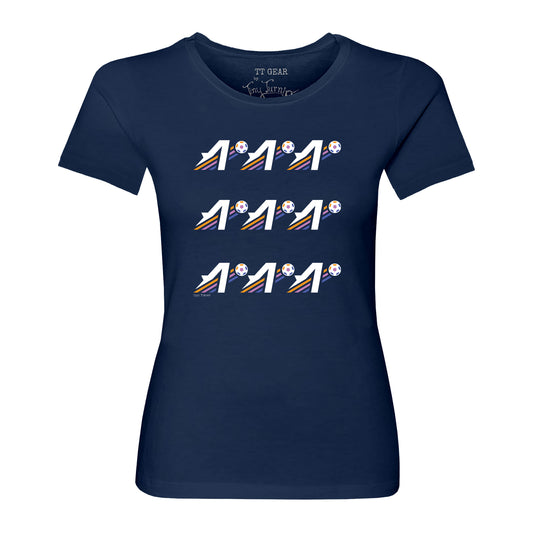 Logo Grid (Navy) Womens Shirt