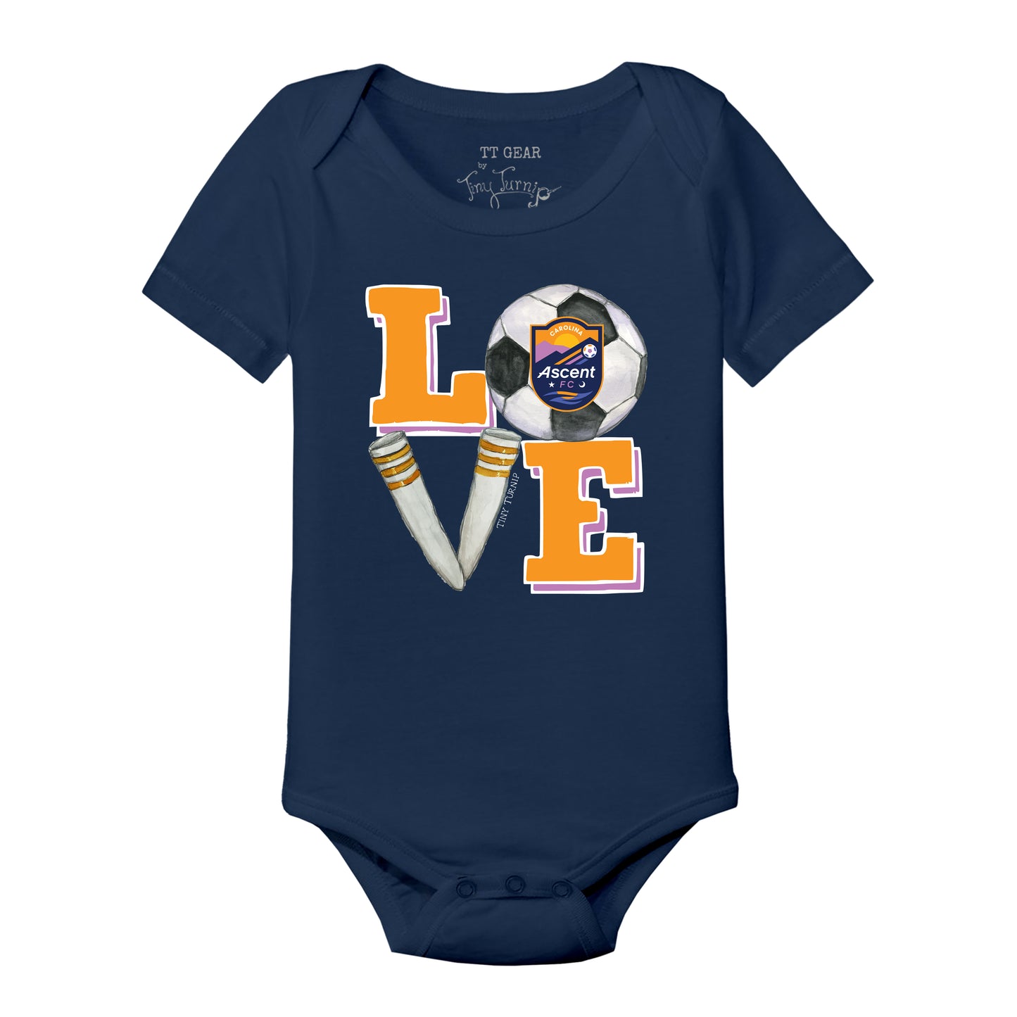 LOVE (Navy) Infant Snapper