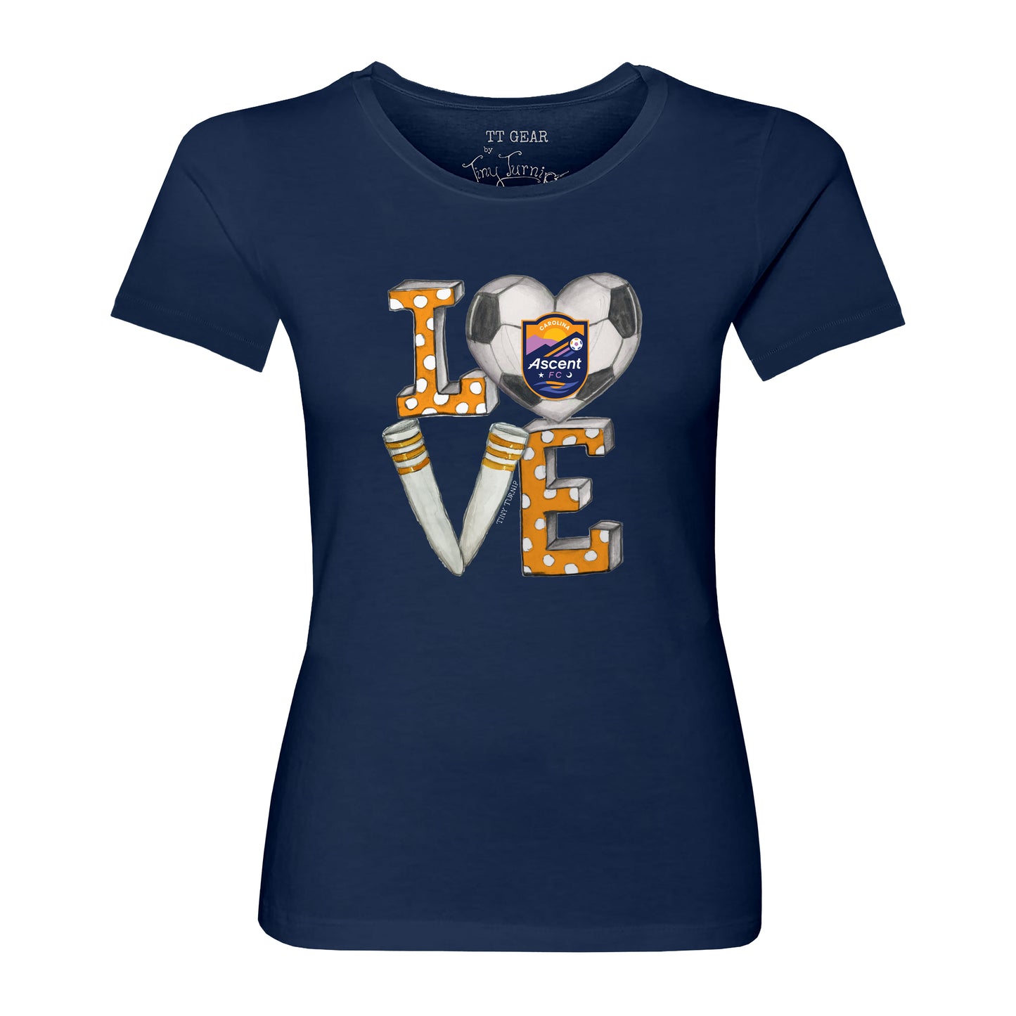 LOVE (Navy) Womens Shirt