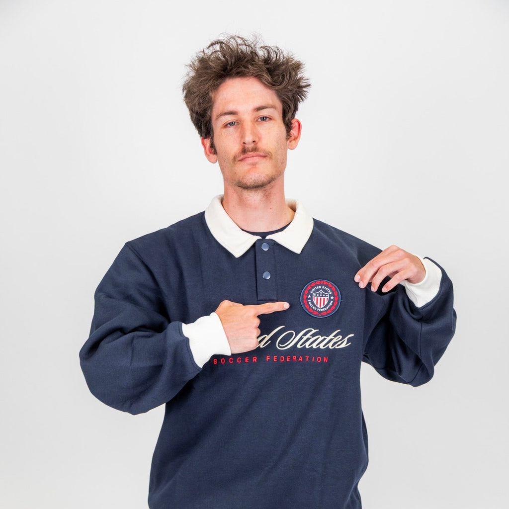 U.S. Soccer Classic Rugger Sweatshirt (navy)