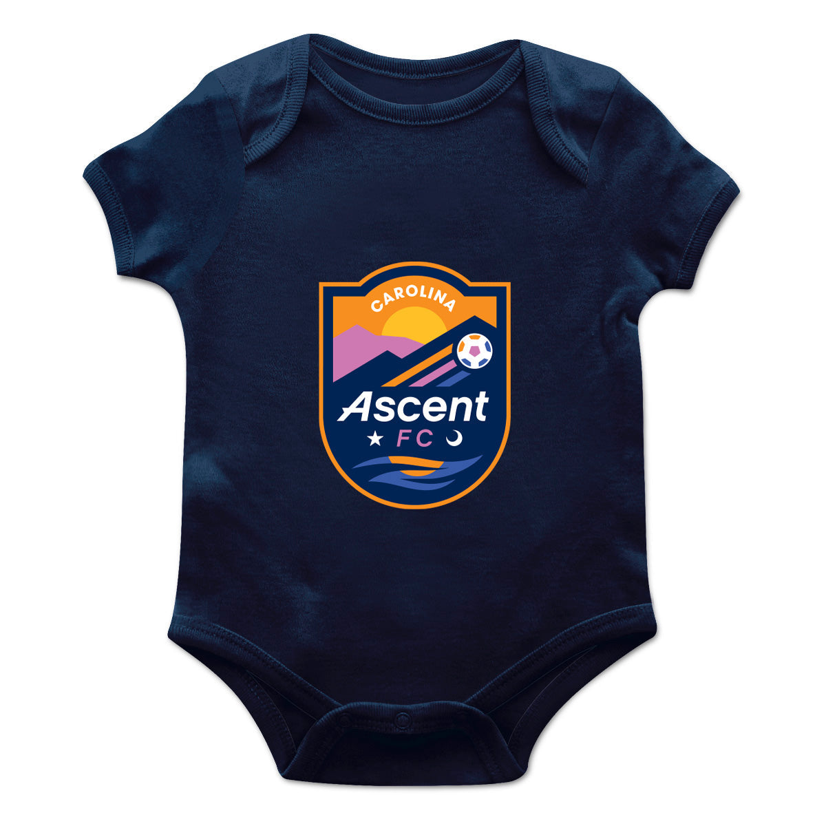 Carolina Ascent Cotton Short Sleeve Bodysuit Navy