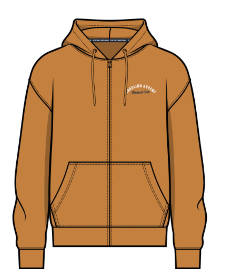 Adult (Ochre) Zip-Up Jacket