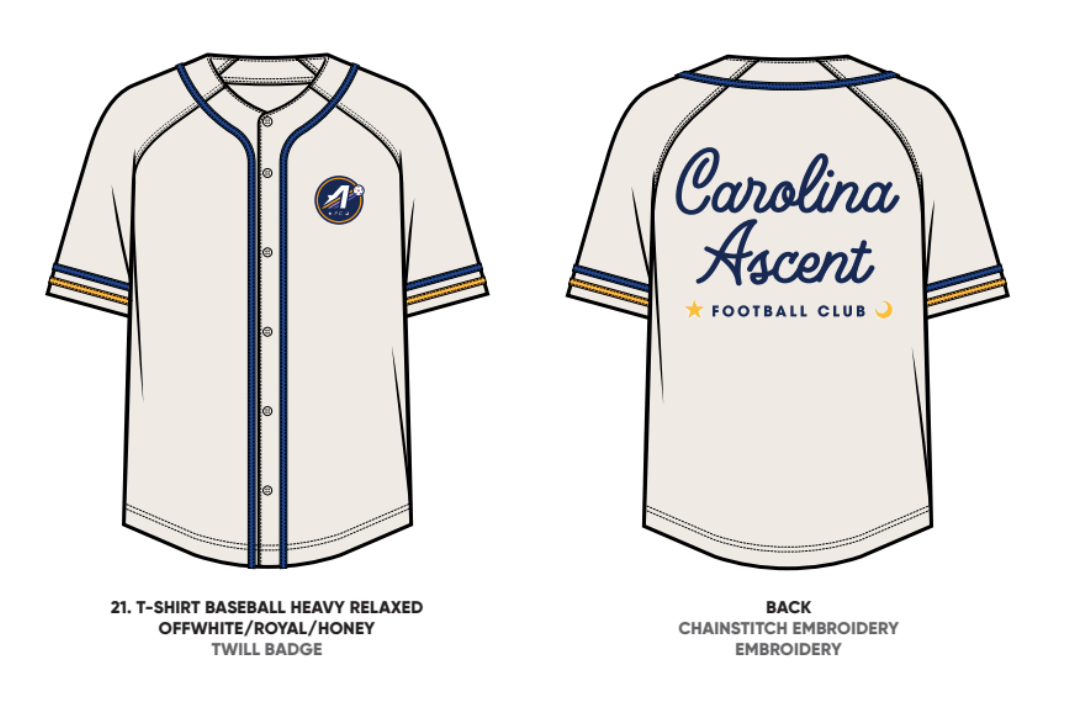 Ascent (Cream) Baseball Shirt