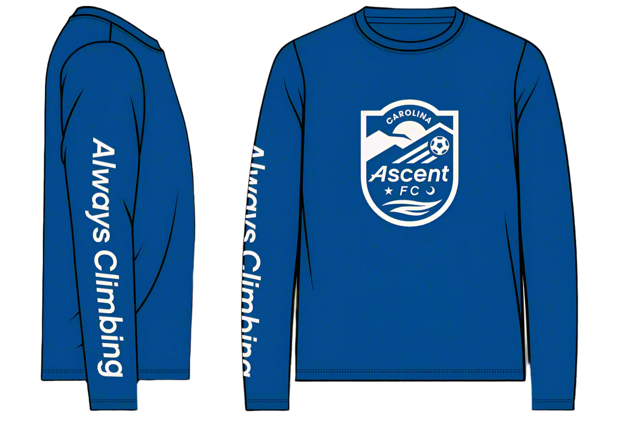 Always Climbing (Royal) Adult Unisex Long Sleeve Shirt