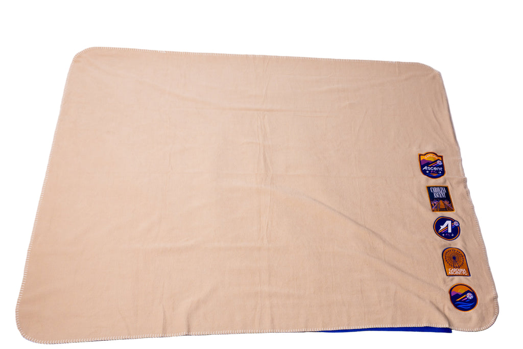 Blanket: Fleece with Patches (Khaki)