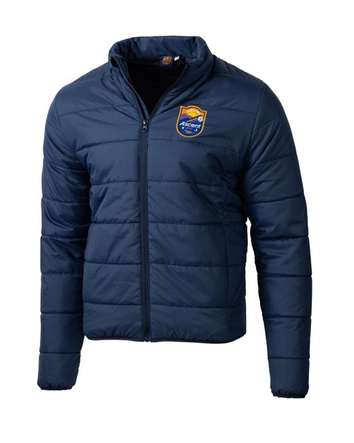 Mountainscape (Navy) Unisex Puffer Jacket