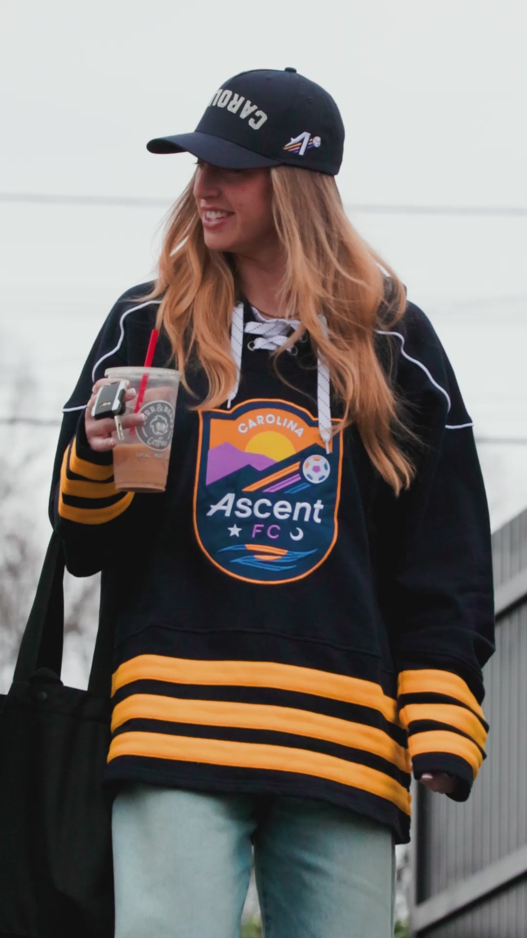 Hockey Style (Navy/Yellow) Unisex Hoodie